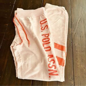 U.S. POLO ASSN. Sleep Pants/Joggers Pink & Orange size XL